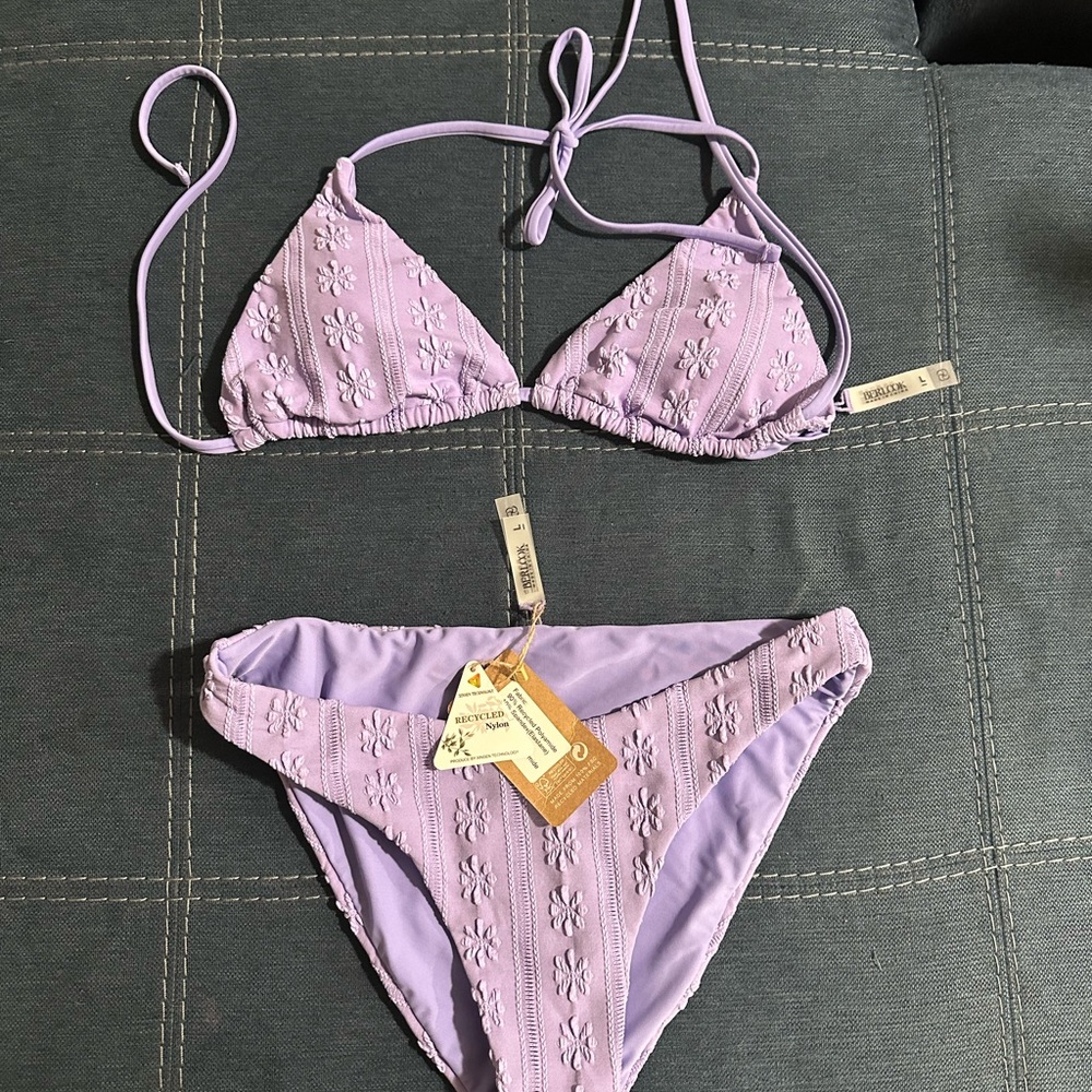 Lavender Berlook Floral Bikini Set